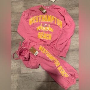 ProjectSocialT-Westhampton Beach Sweatshirt/Sweatpant two piece set